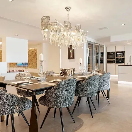 Luxurious Siesta Spain Villa With Private Pool And City Views Santa Eulària des Riu