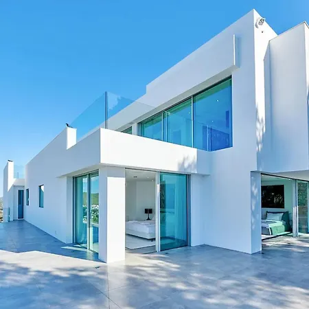 Luxurious Siesta Spain Villa With Private Pool And City Views Santa Eulària des Riu