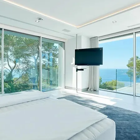 Luxurious Siesta Spain Villa With Private Pool And City Views Santa Eulària des Riu